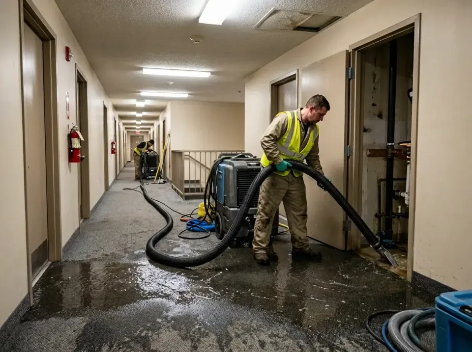 multi-unit-apartment-hallway-f-005 — frequently asked questions, Emergency Burst Pipe Water Extraction & Removal in De Queen…